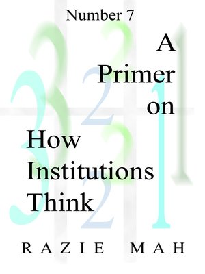 cover image of A Primer on How Institutions Think